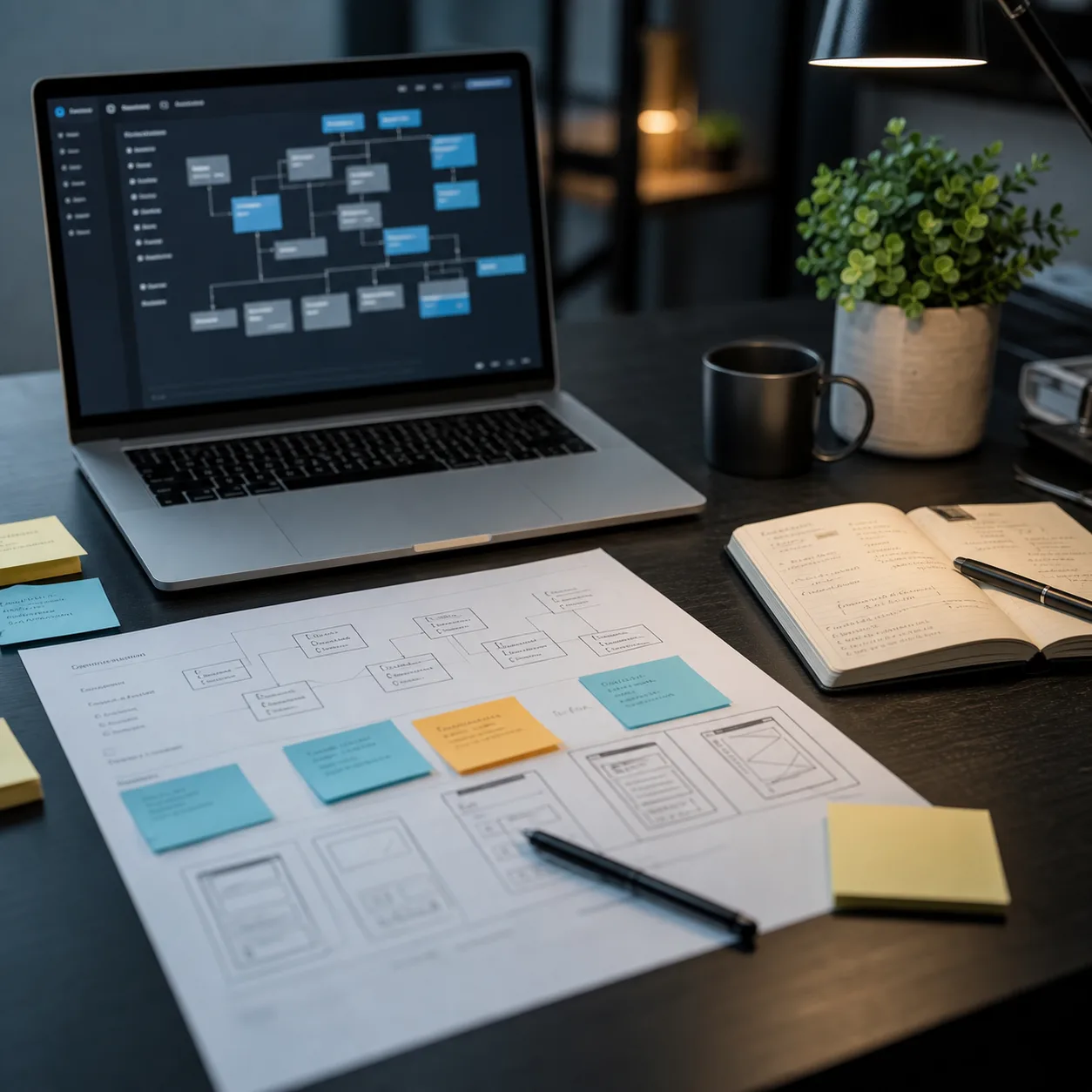 Product strategy planning desk
